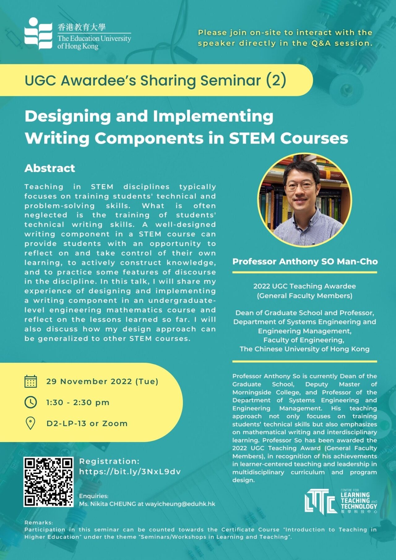 UGC Awardee’s Sharing Seminar (2) in 2022/23: Designing and ...